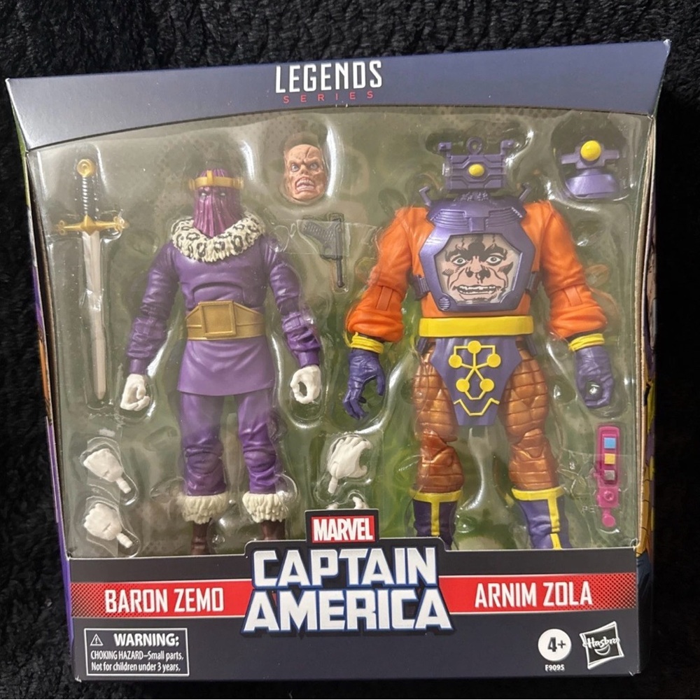 Marvel Captain America Baron Zemo and Arnim Zola Figures